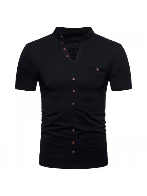 Cotton slim short sleeves are popular in summer