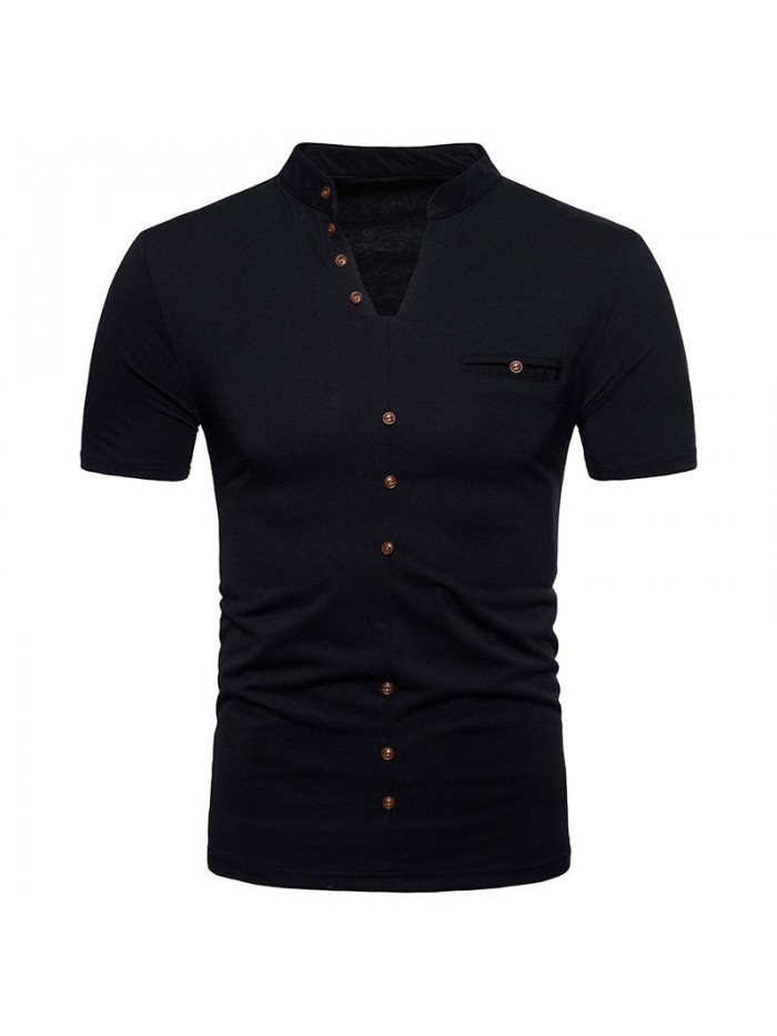 Cotton slim short sleeves are popular in summer