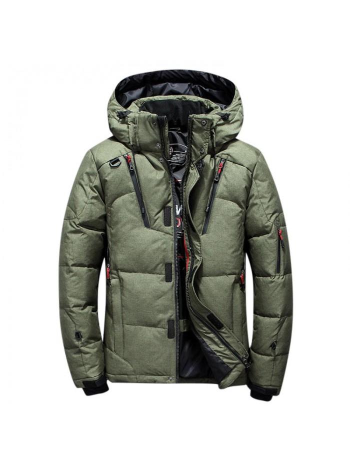 Mens Winter Outdoor Thick Warm Down Jacket Insulated Parka Outerwear